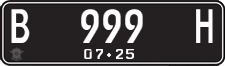 License plate of Indonesia, Regular plates