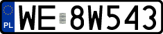 License plates of Poland, Regular car plates