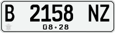 License plate of Indonesia, Regular plates