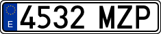 License plates of Spain, Ordinary (2000)