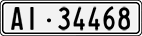 License plate of Switzerland, Cars