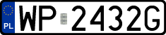 License plates of Poland, Regular car plates