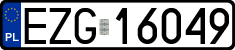 License plates of Poland, Regular car plates