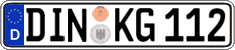German license plate, Regular plates