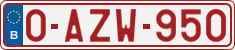 License plate of Belgium, Regular plates (2010)