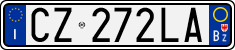 License plate of Italy, Cars (1994 year series)