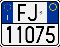 License plate of Italy, Motorcycles (1994 year series)
