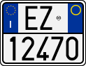 License plate of Italy, Motorcycles (1994 year series)