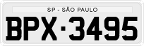 License plate of Brazil, Private owners (1990)