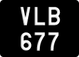 License plate of Malaysia, A(BC) 1(234)