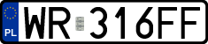 License plates of Poland, Regular car plates