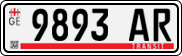License plate of Georgia, Export transit plates