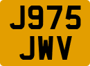 License plate of the United Kingdom, 1983 year system