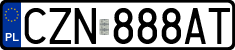 License plates of Poland, Regular car plates