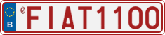 License plate of Belgium, Vanity Plates (2014)