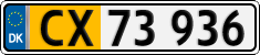 License plate of Denmark, Lower-taxed commercial vehicles
