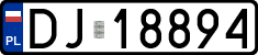License plates of Poland, Regular car plates