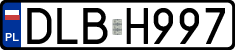 License plates of Poland, Regular car plates