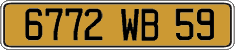 French license plate, FNI