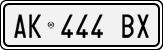 License plate of Italy, Cars (1994 year series)