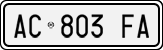 License plate of Italy, Cars (1994 year series)