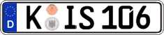 German license plate, Regular plates