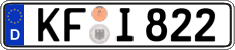 German license plate, Regular plates