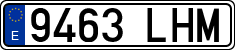License plates of Spain, Ordinary (2000)