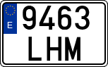 License plates of Spain, Ordinary (2000)