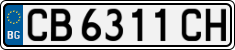 License plate of Bulgaria, Cars