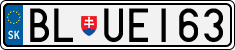 License plate of Slovakia, Vanity Plates