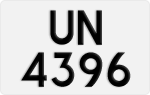 License plate of Hong Kong, AB 1234
