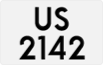 License plate of Hong Kong, AB 1234
