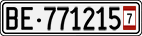 License plate of Switzerland, Provisional