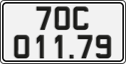 License plate of Vietnam, Cars