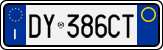 License plate of Italy, Cars (1994 year series)