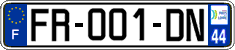 French license plate, SIV (ordinary)