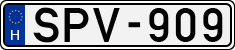 license plates of Hungary, Cars (1990)