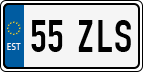 License plate of Estonia, Regular car plates (US-size)