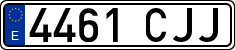 License plates of Spain, Ordinary (2000)