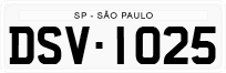 License plate of Brazil, Authorities (1990)