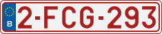 License plate of Belgium, Regular plates (2010)