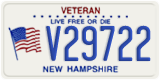 New Hampshire, Veteran (V12345/ 1234)