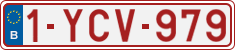 License plate of Belgium, Regular plates (2010)