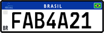 License plate of Brazil, Private owners (Mercosul)