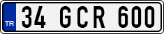 License plate of Turkey, Regular plates