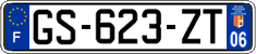 French license plate, SIV (ordinary)
