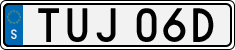 License plate of Sweden, Regular plates