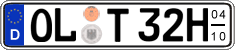 German license plate, Seasonal plates (Oldtimers)