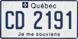 Quebec, Diplomatic (CC/CD 1234)